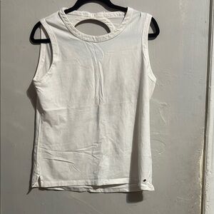 Kate Spade Cream Cut Out Sleeveless Tank Top